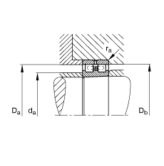 �A���L���S�� NN3044-AS-K-M-SP, ����(j��) DIN 5412-4 ��(bi��o)��(zh��n)����Ҫ�ߴ�, �Ƕ�λ�S��, �p�У����F�����F�� 1:12 ���ɷ��x, �����ּ����pС�ď����(n��i)����϶�����ƹ���
