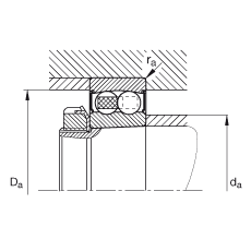 ���{(di��o)�����S�� 2206-K-2RS-TVH-C3, ����(j��) DIN 630 ��(bi��o)��(zh��n)����Ҫ�ߴ�, �F�ף��F�� 1:12���ɂ�(c��)���ܷ�